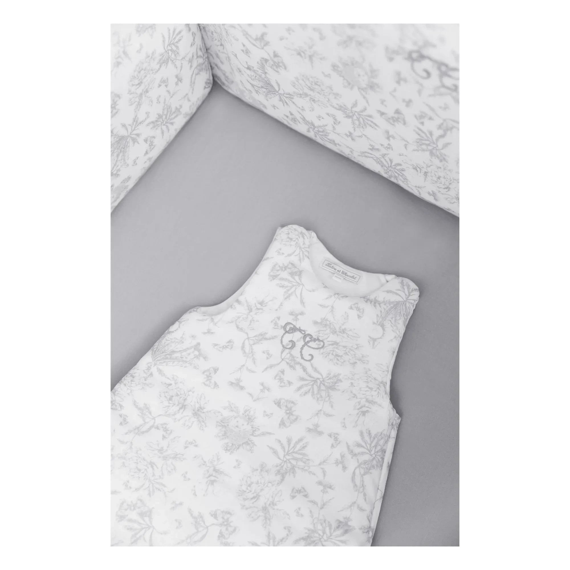 Tartine et Chocolat - Saco de Dormir de Toile de Jouy | Gris
