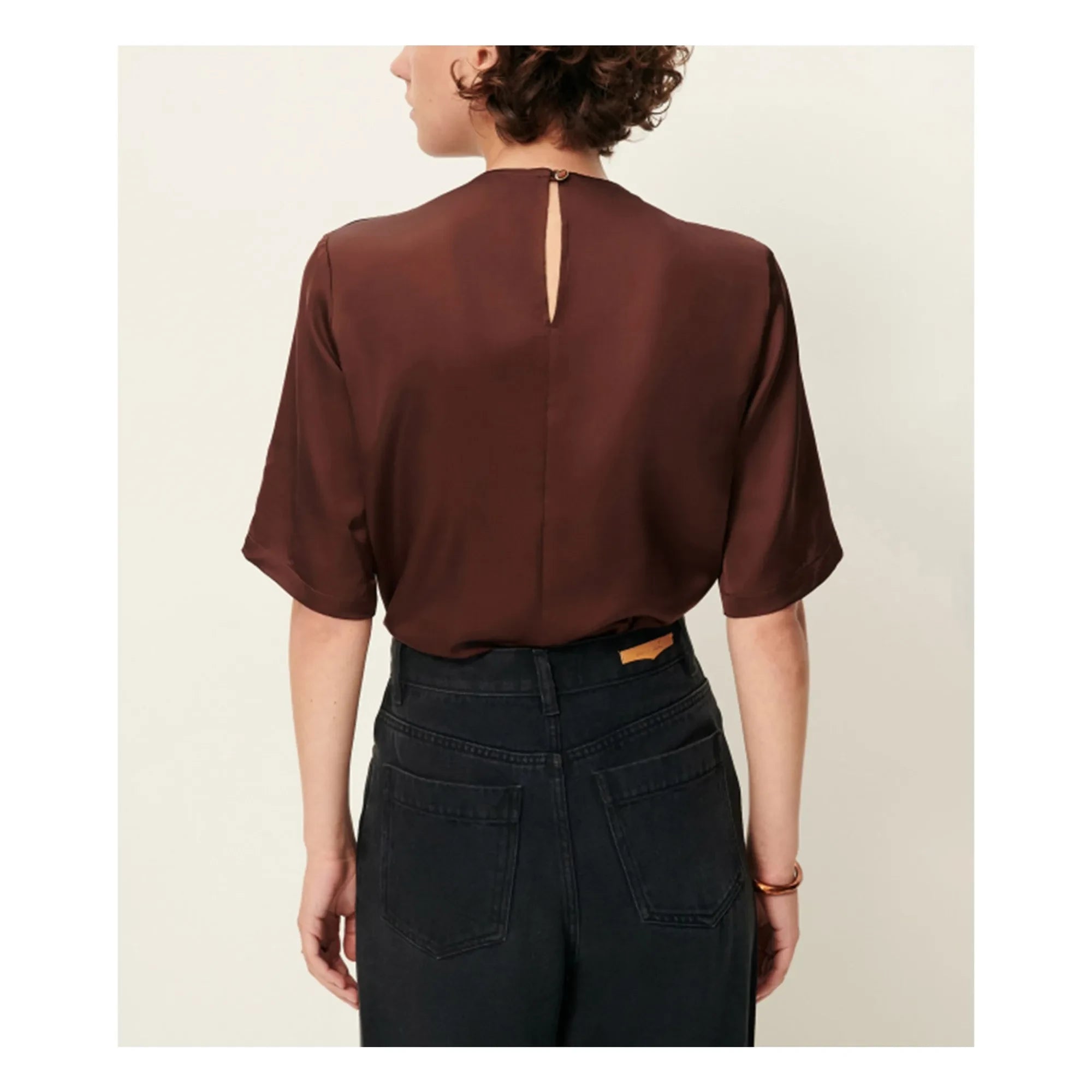 Sessùn - Blusa Amaya | Marrón