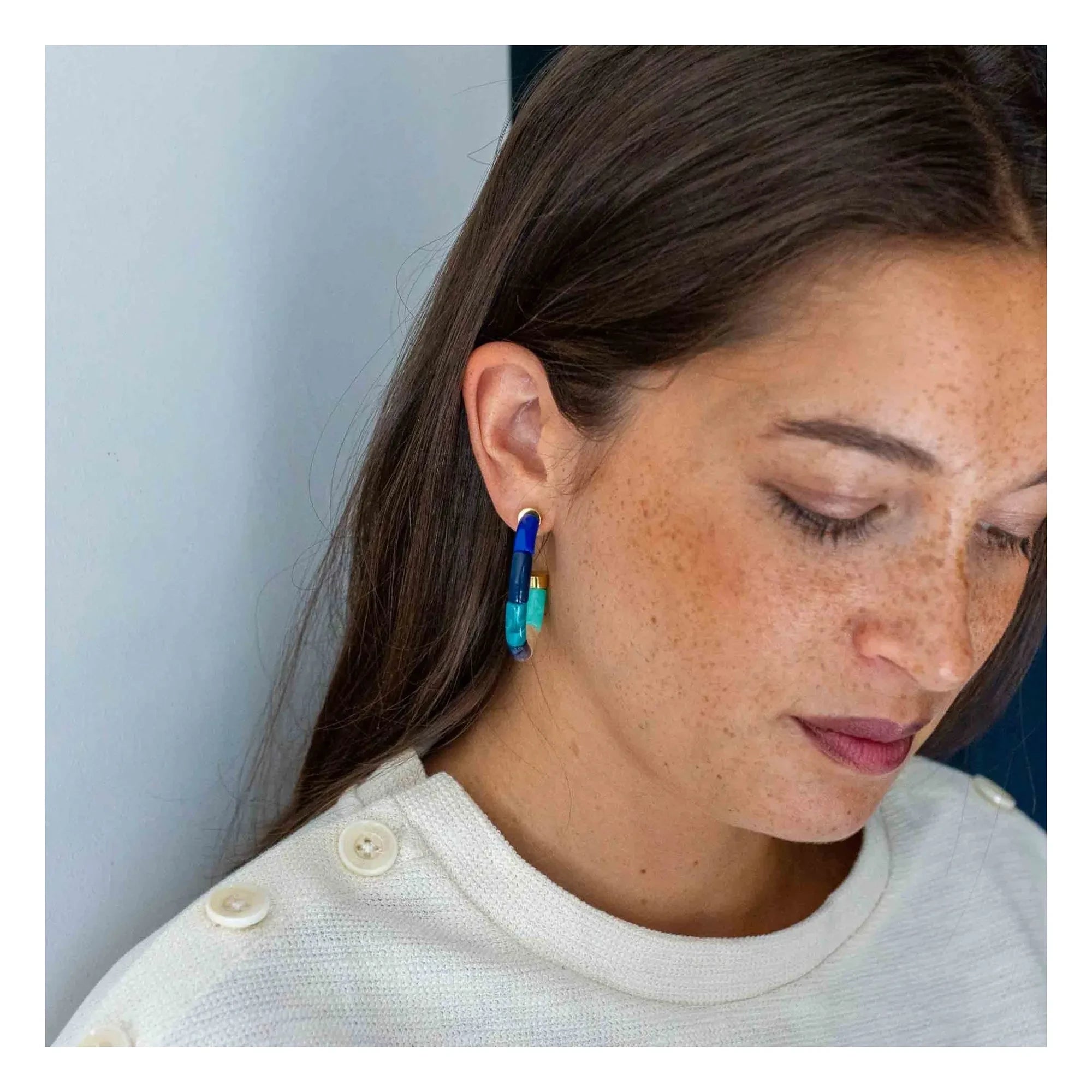 Parabaya - Pendientes Bola Personalizados | Azul