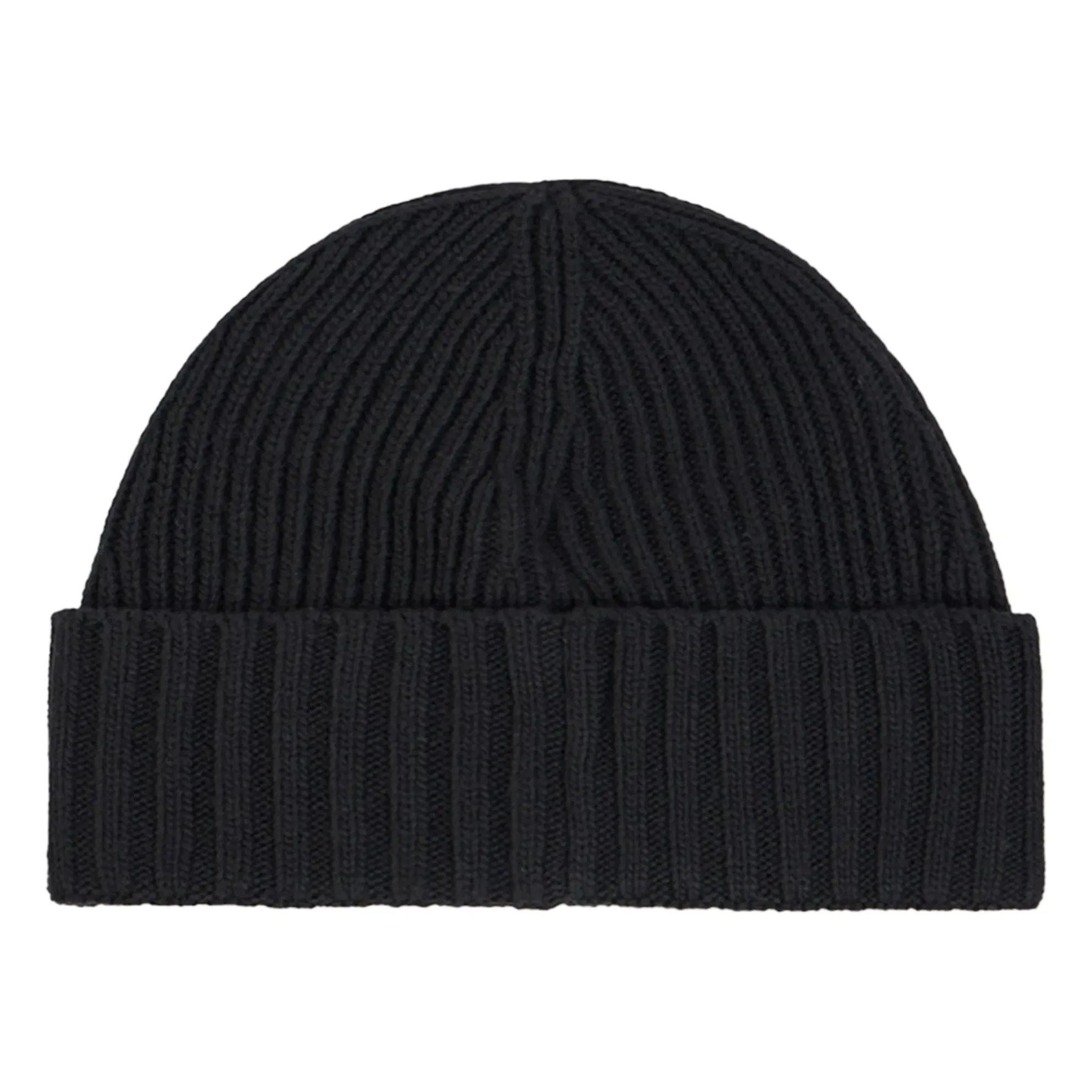 Stone Island - Gorro de lana con logo | Negro