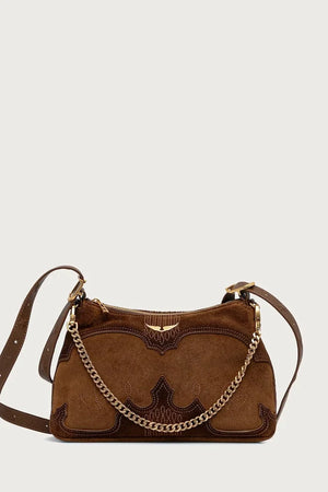 Bolso bandolera de ante para mujer JIM