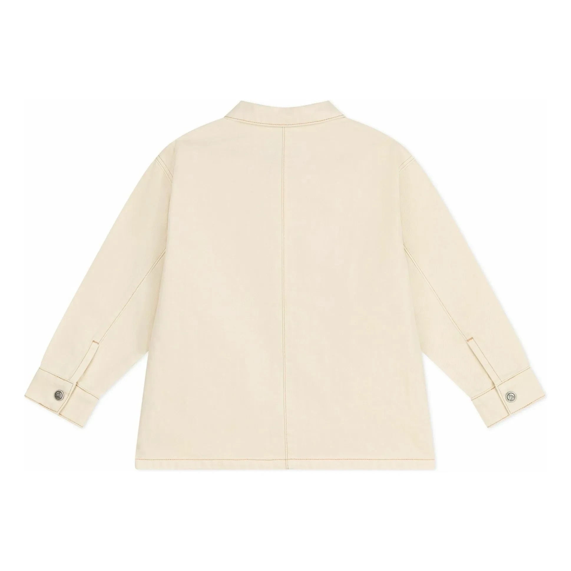 Petit Bateau - Chaqueta Corazón con Costuras Vistas | Crudo