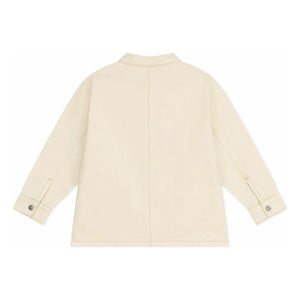 Petit Bateau - Chaqueta Corazón con Costuras Vistas | Crudo