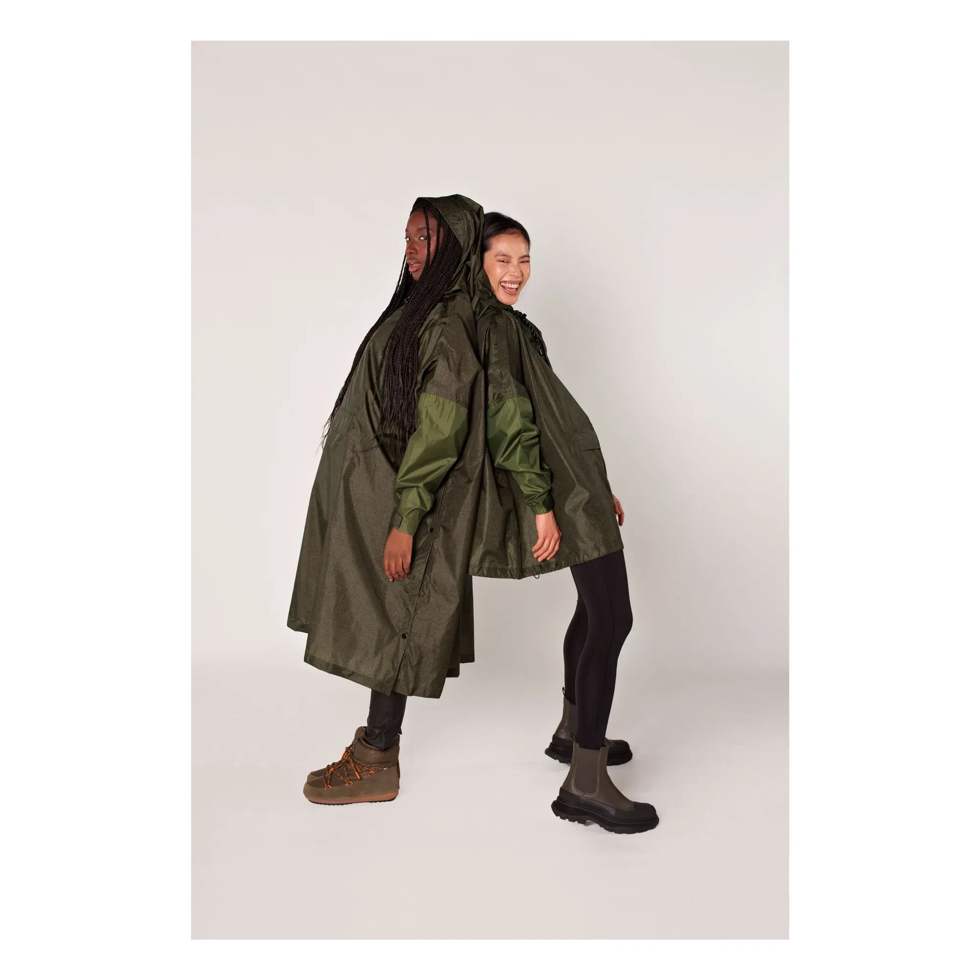 Rainkiss - Poncho Impermeable Espiga - Colección Mujer | Marrón