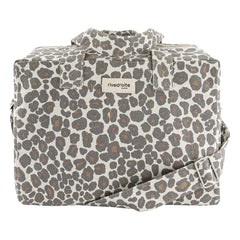 rivedroite - Bolso City Sauval Leopard de Algodón Reciclado | Gris