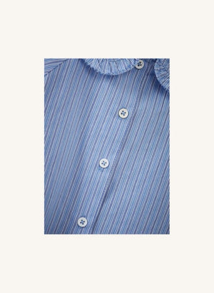 Caramel - Blusa de Popelín a Rayas Harper | Azul