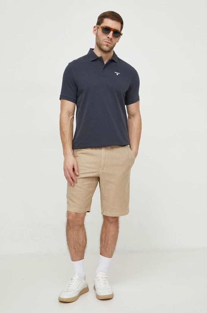 Camiseta de algodón para hombre con cuello Barbour ESSENTIALS