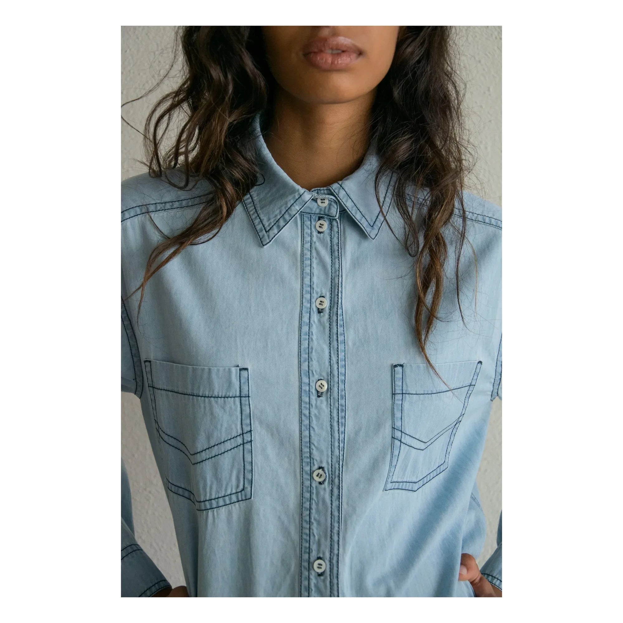 THEAVANT - Camisa de jean Love Light | Azul