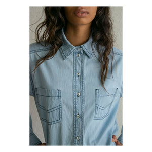 THEAVANT - Camisa de jean Love Light | Azul