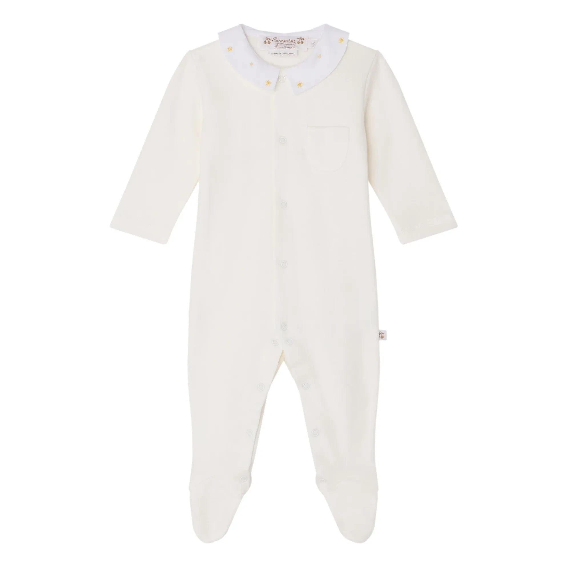 Bonpoint - Pijama Tilouan de algodón orgánico | Crema