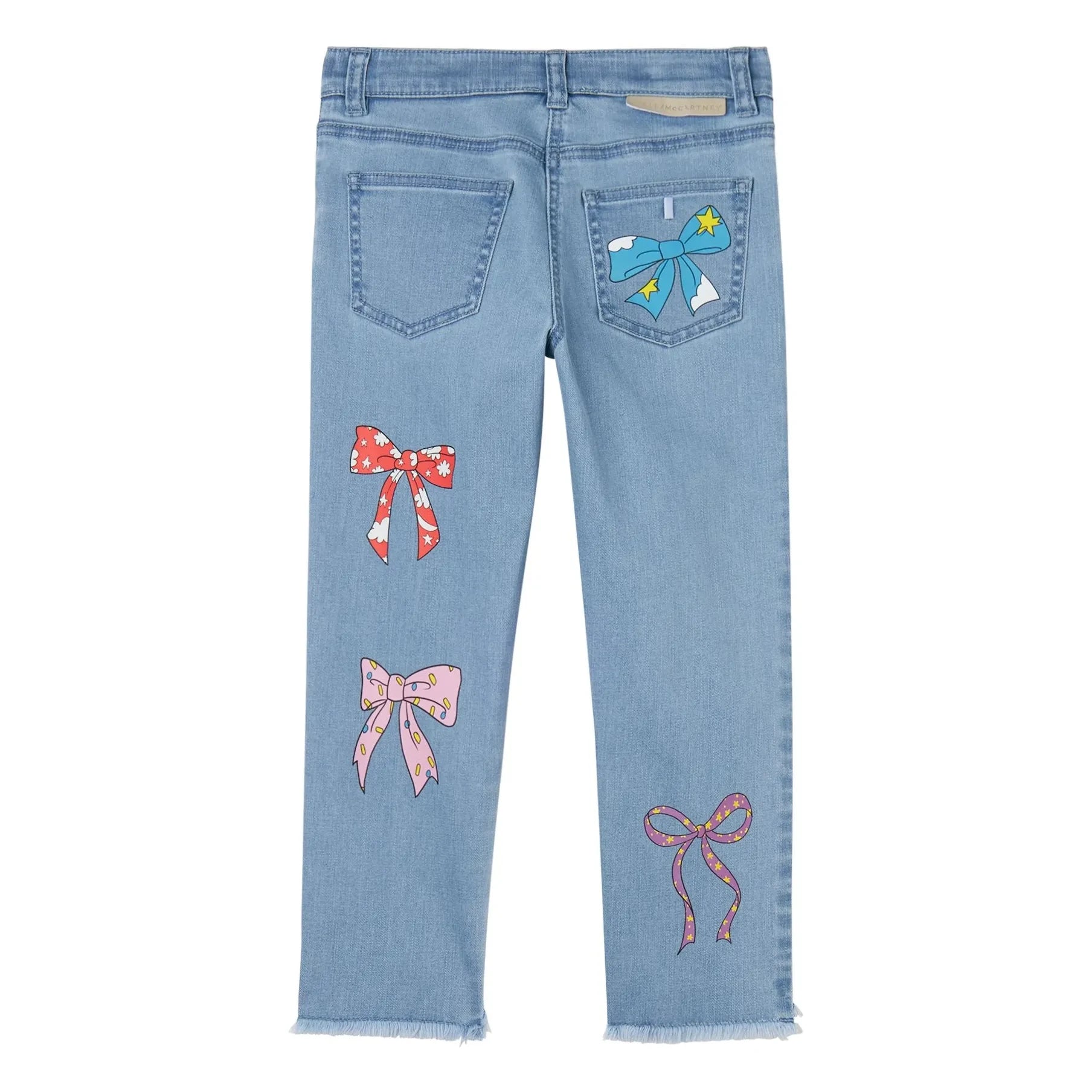 Stella McCartney Kids - Jeans con lazo | Azul denim