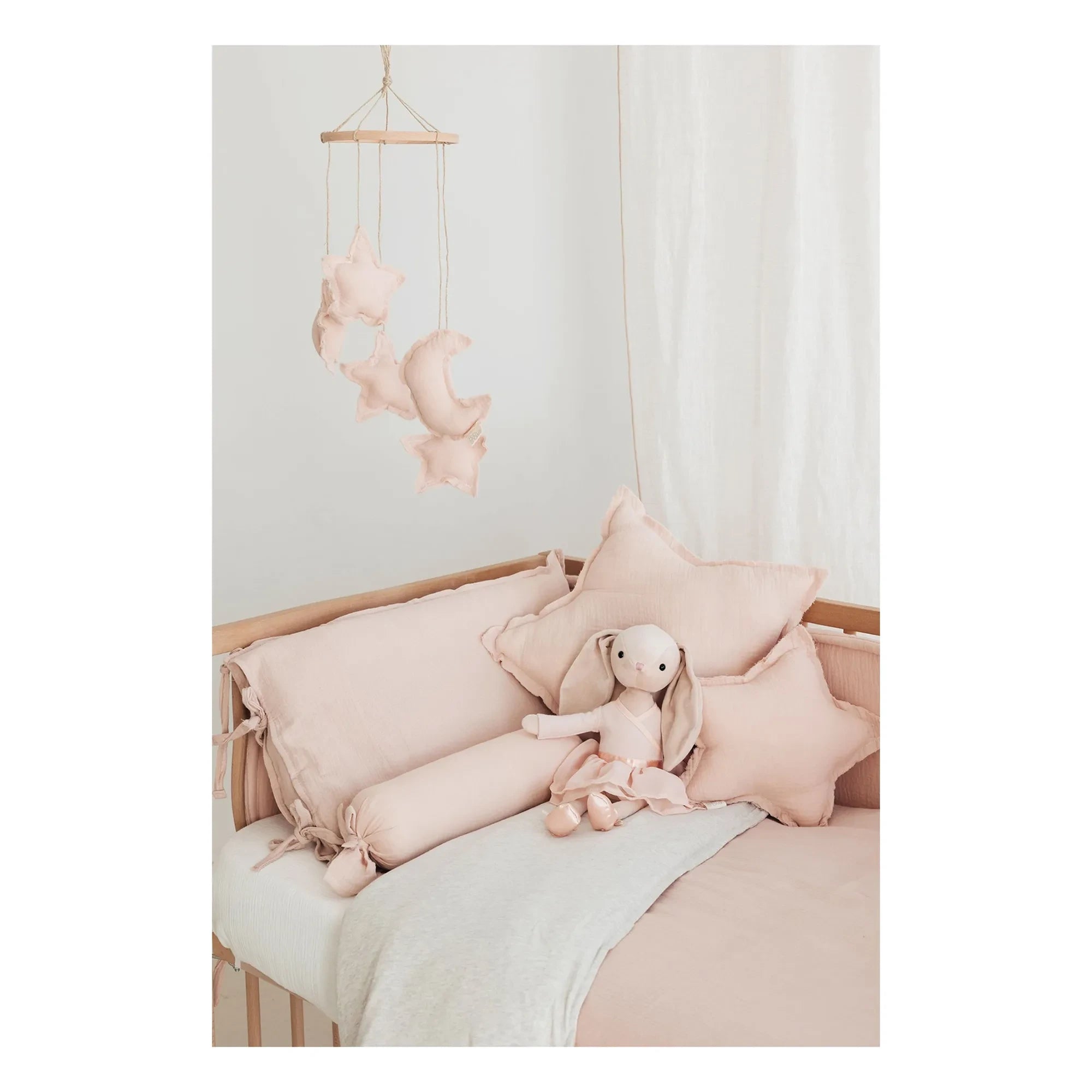 Babyshower - Cojín Etoile | Rosa claro