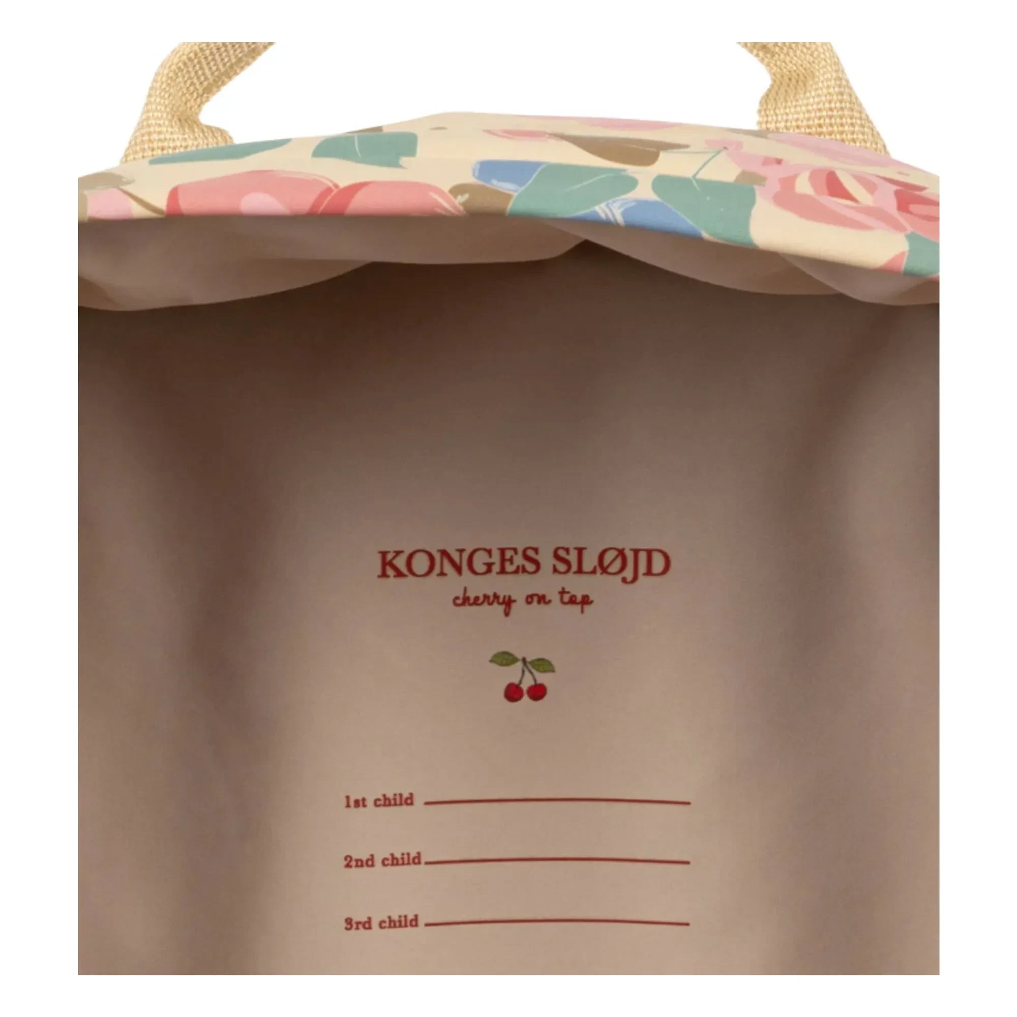 Mochila Konges Sløjd - Rainy Fleuri | Beige