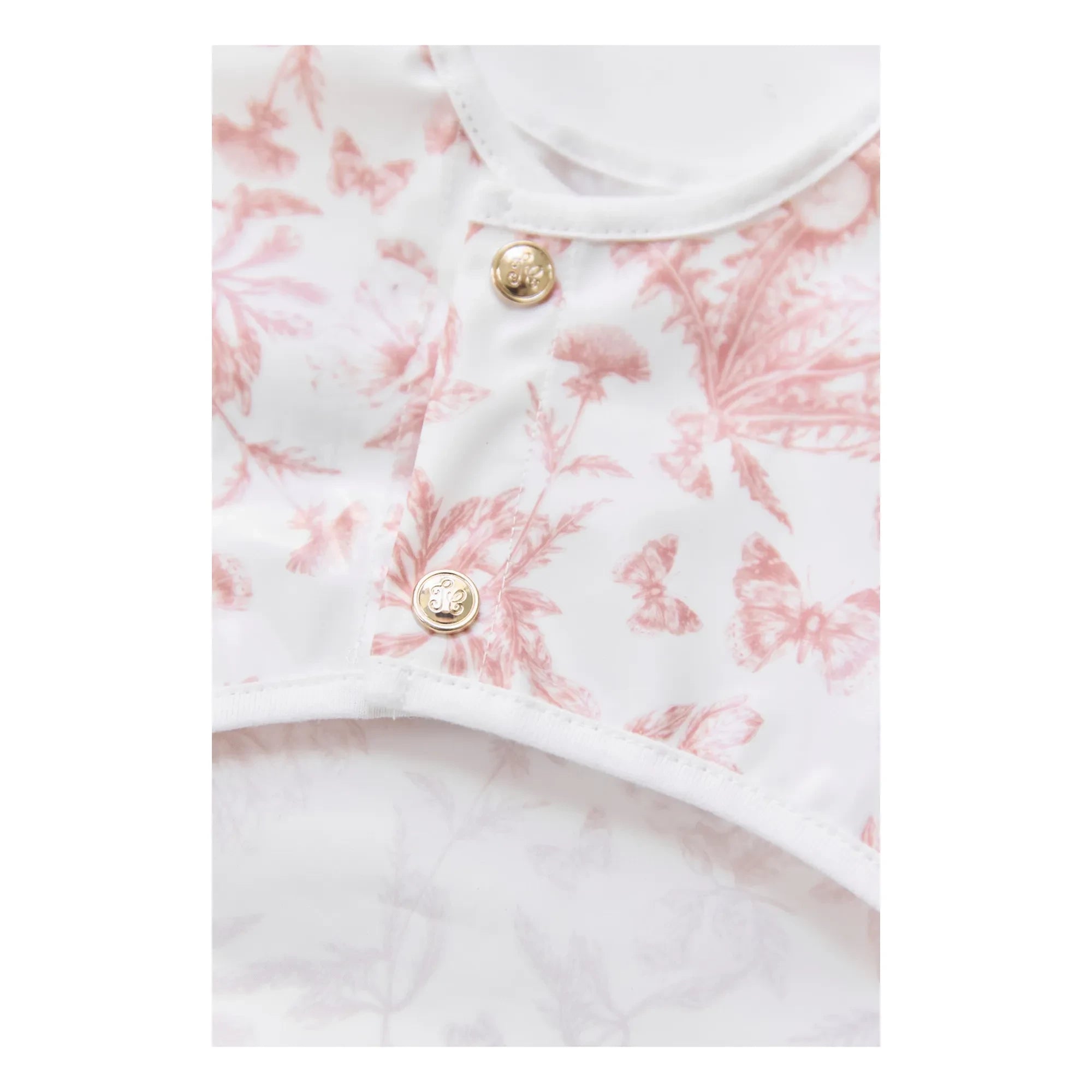 Tartine et Chocolat - Delantal con mangas, estampado toile de Jouy | Melocotón
