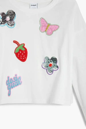 Blusa de manga larga para niña Desigual