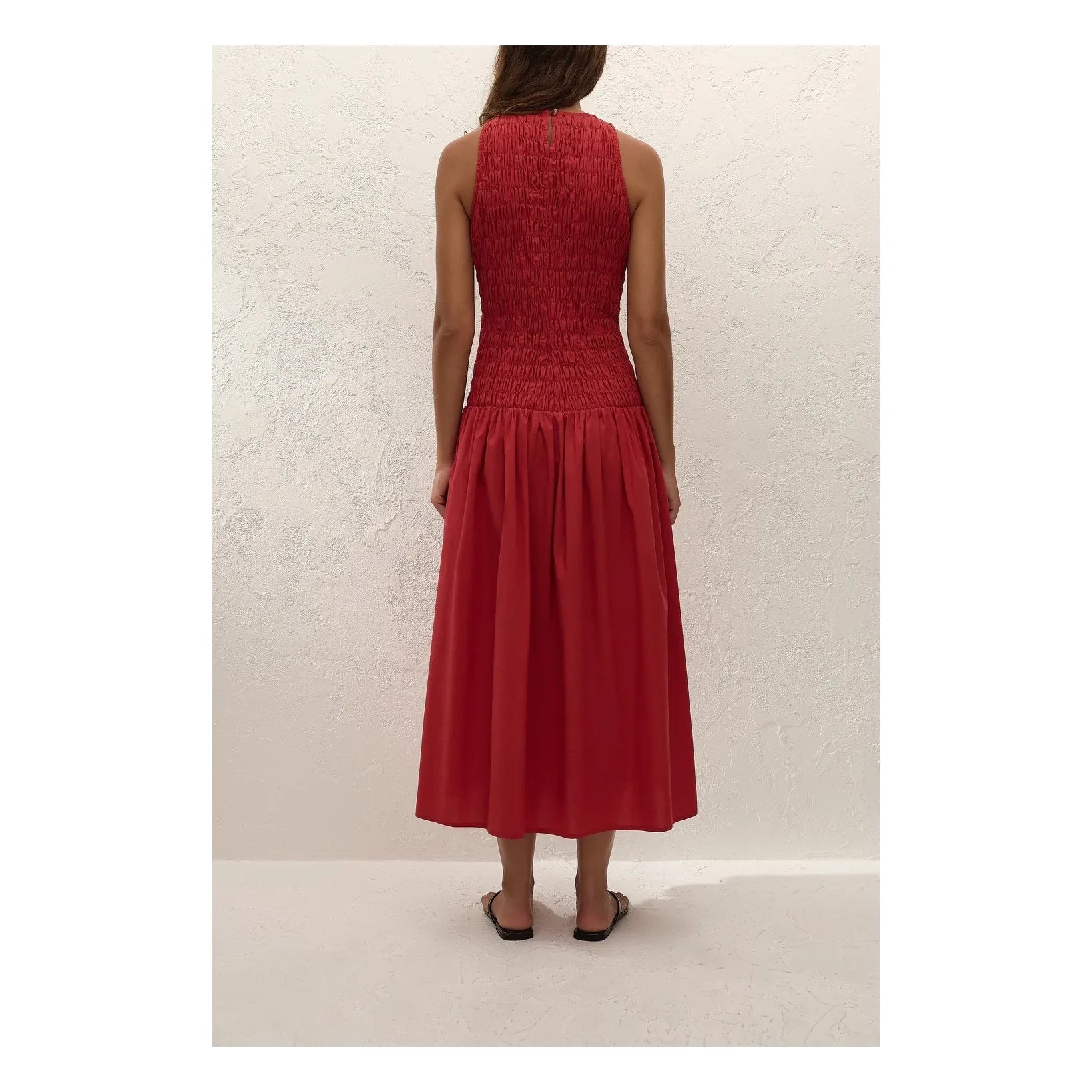 Faithfull the Brand - Vestido de Algodón Sanchia | Rojo