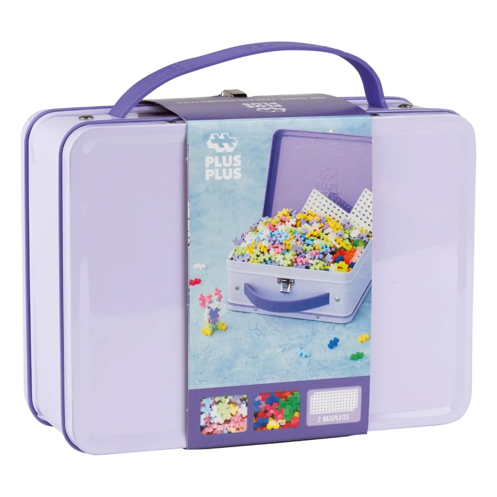 Plus-Plus - Maletín Pastel y Neón - 600 piezas