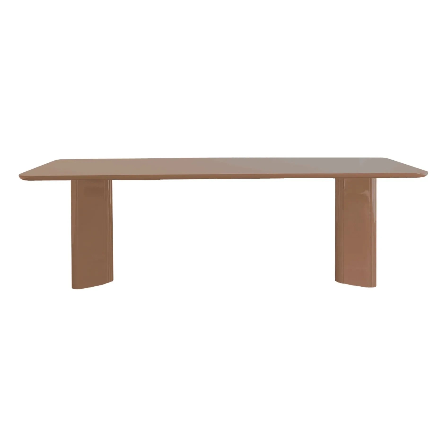 Gabrielle Paris - Mesa de comedor rectangular pulida Victoire | Cranberry