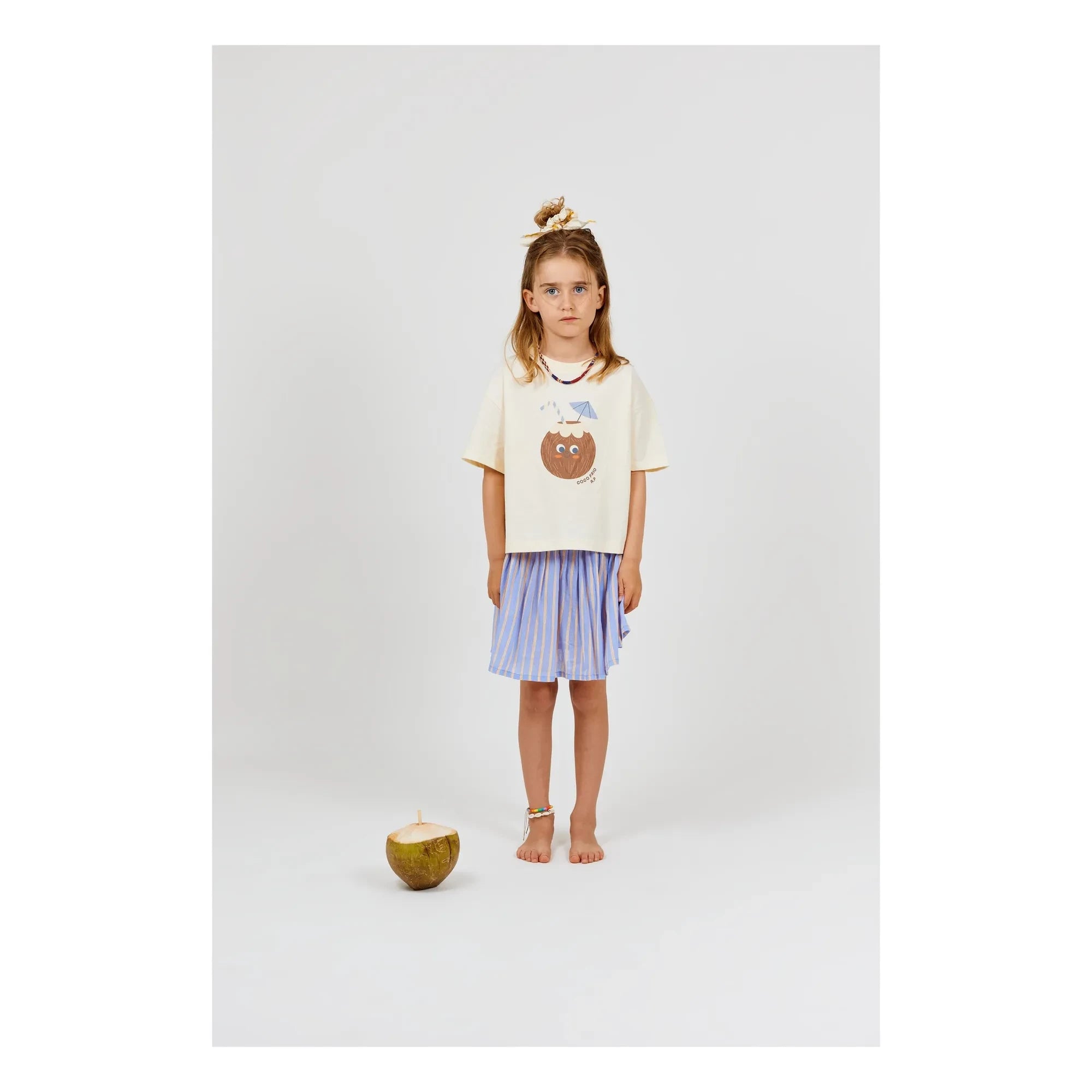 Arsène et Les Pipelettes - Camiseta de Algodón Orgánico con Coco | Crudo