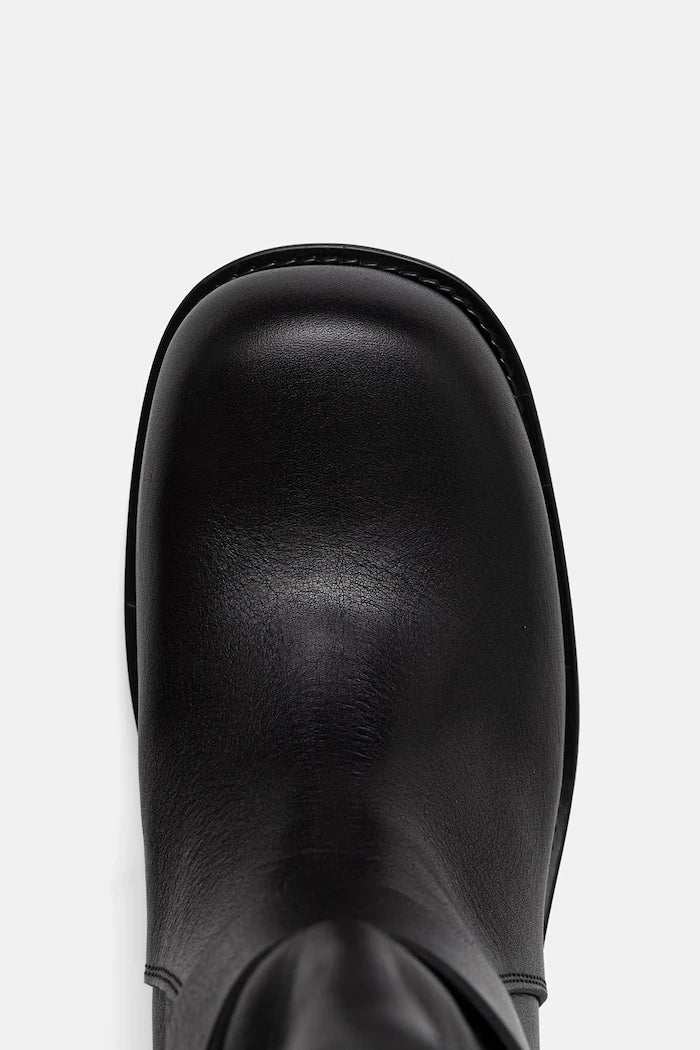 Botas de cuero para mujer a la altura de la rodilla Weekend Max Mara