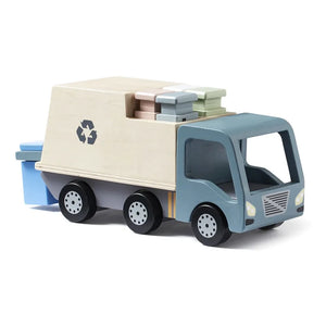 Kid's Concept - Camión de Basura de Madera de Juguete
