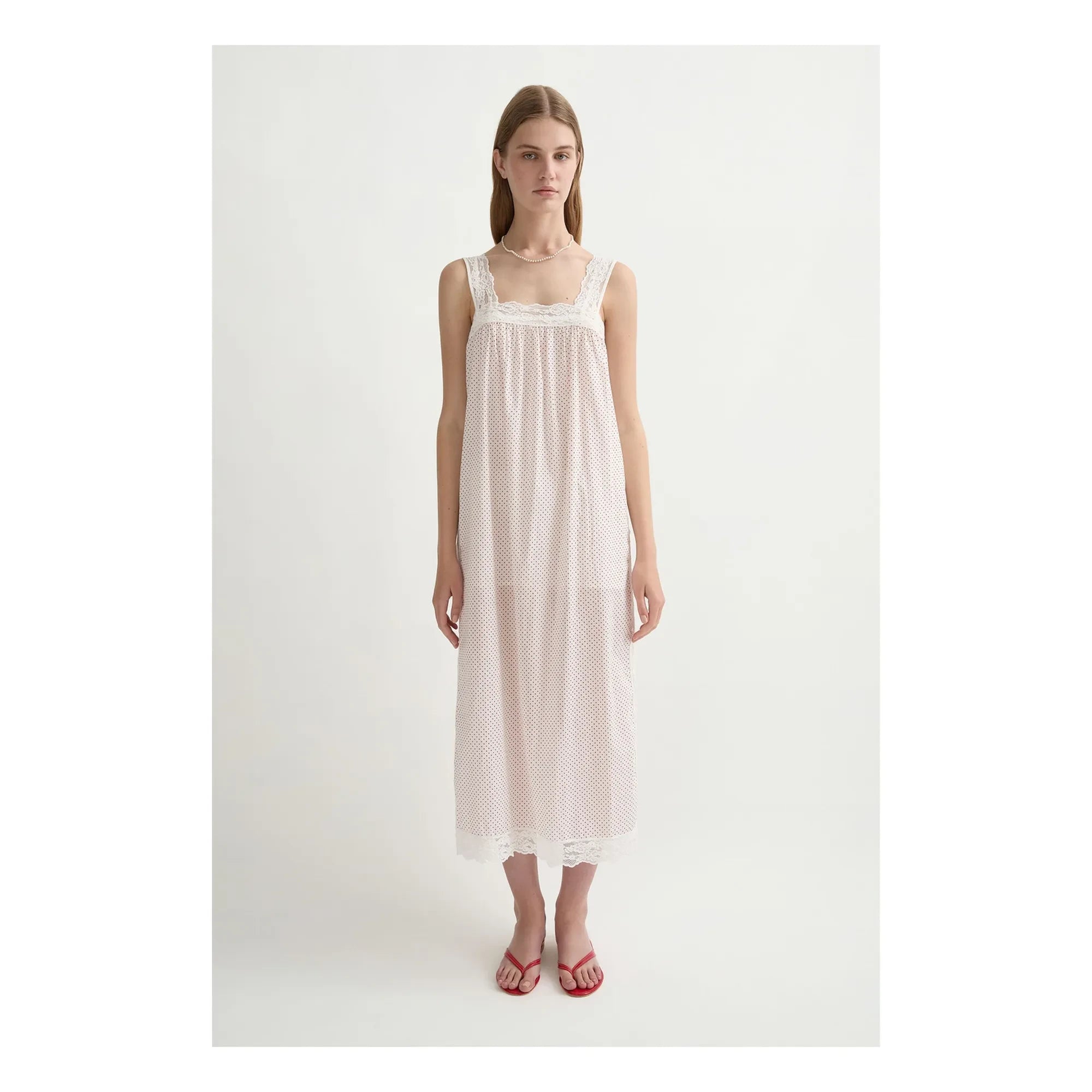 Posse - Vestido Marlowe Pois | Rojo