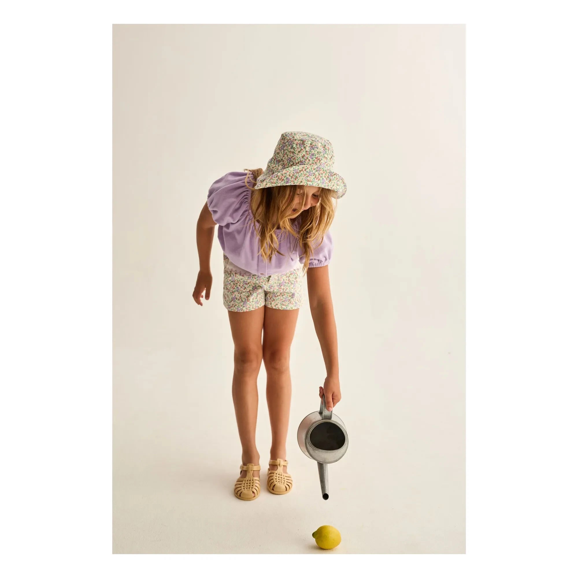 Cozmo - Pantalones cortos con estampado floral rosa | Crudo