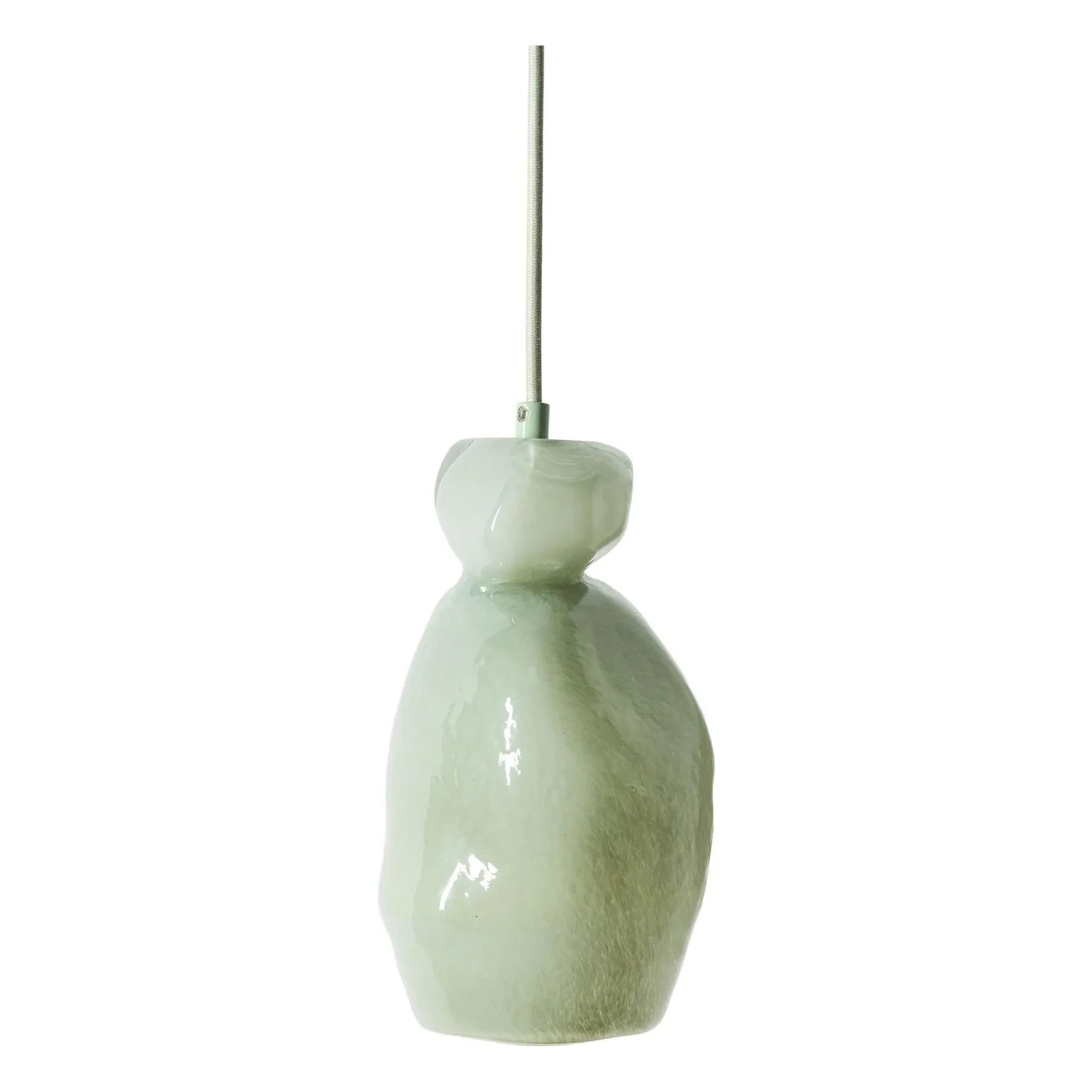 HKliving - Lámpara colgante de cristal, Nienke Sikkema | Verde almendra