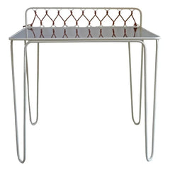 Honoré - Escritorio Croisette de Acero Inoxidable | Beige