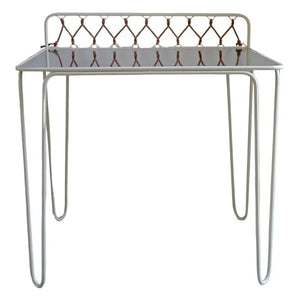 Honoré - Escritorio Croisette de Acero Inoxidable | Beige