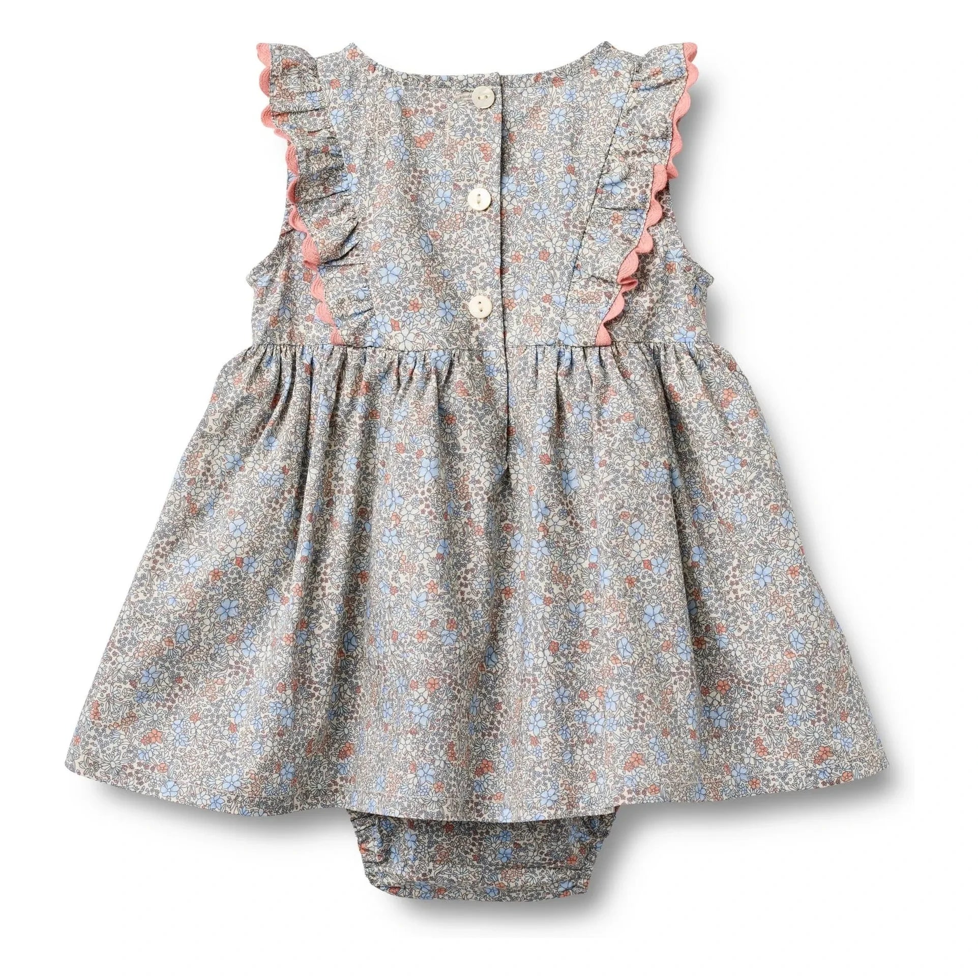 Wheat - Vestido Safia estampado con bies | Azul claro