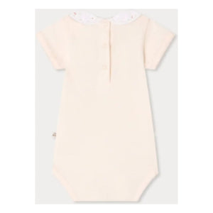 Bonpoint - Body de cisne de algodón orgánico | Rosa empolvado