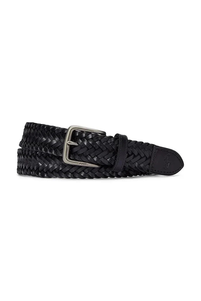 Cinturón de cuero trenzado para hombre Polo Ralph Lauren