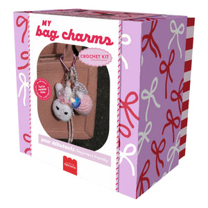 La Petite Épicerie - Conjunto de dijes de ganchillo - Rosa glamuroso