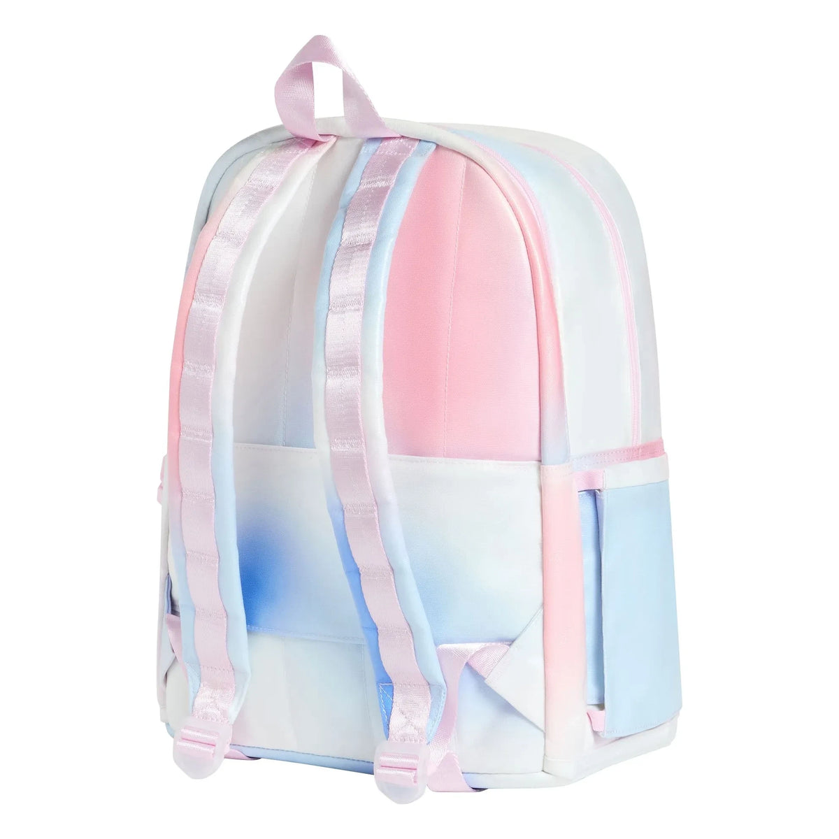State Bags - Mochila de doble bolsillo Kane Irisé Céleste | Blanca