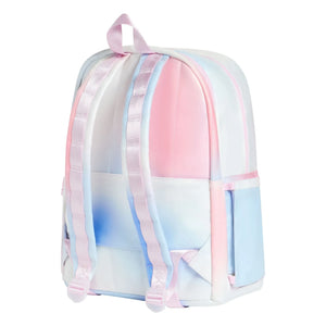 State Bags - Mochila de doble bolsillo Kane Irisé Céleste | Blanca