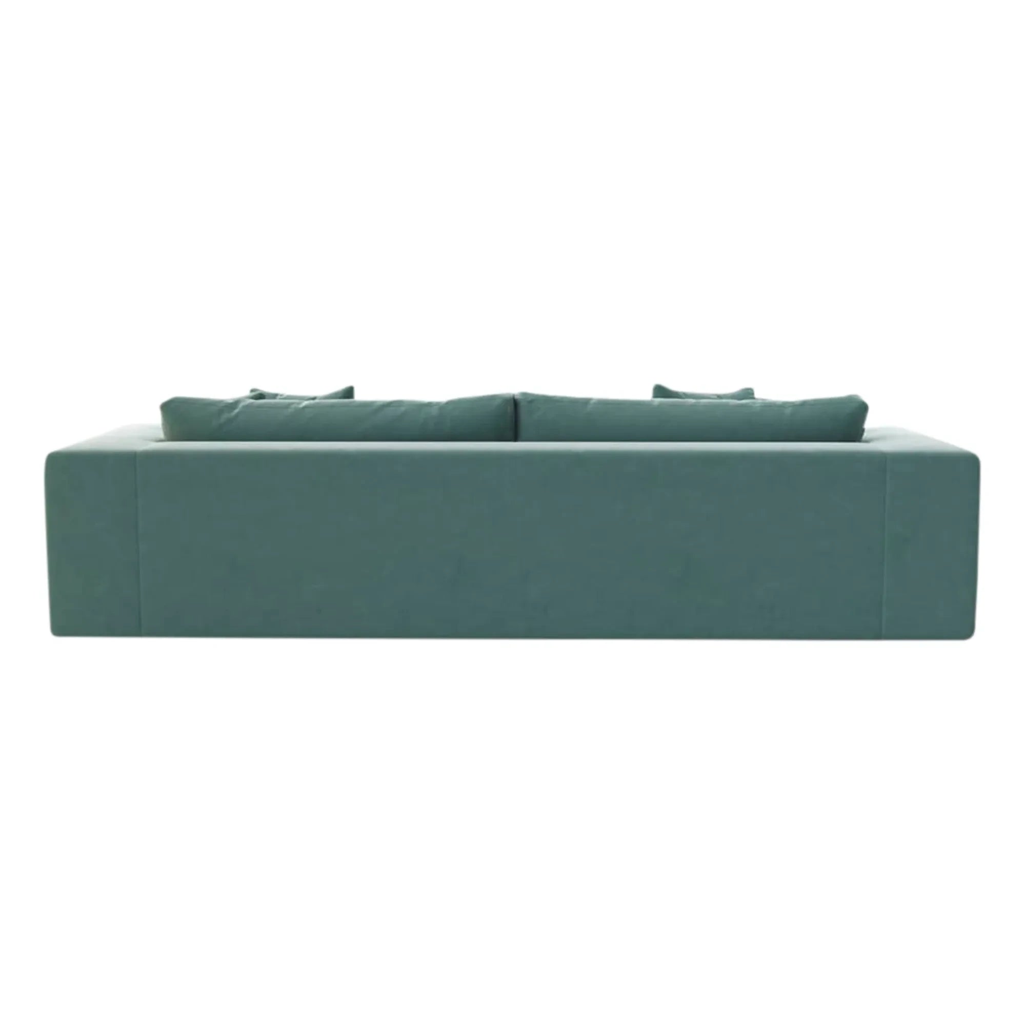 Panac Edition - Sofá Bellechasse de 3 plazas con cepillo de terciopelo - 245 cm | Gris carbón