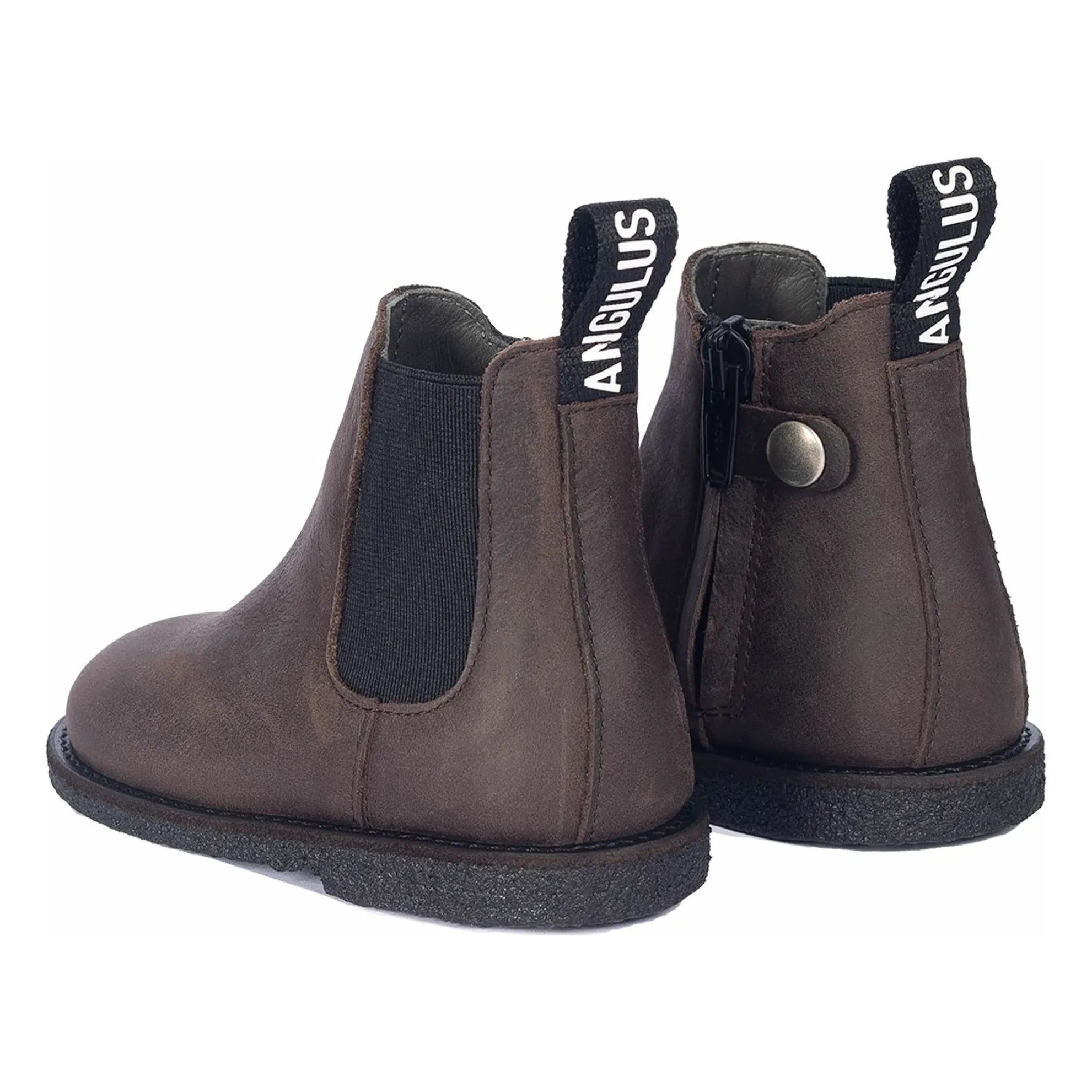 Angulus - Botines Chelsea con cordones | Marrón