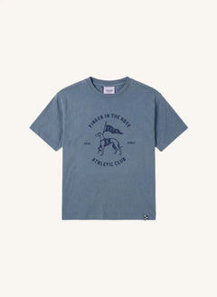 Finger in the nose - King Athletic Club Camiseta de Algodón Orgánico | Gris Azul