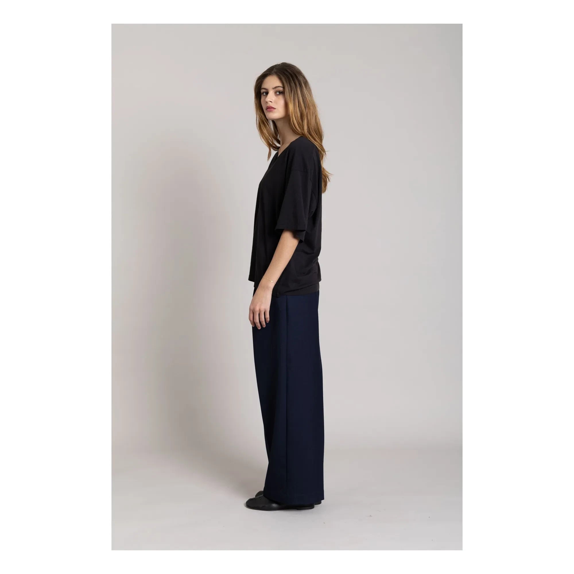 Smallable Mujer - Camiseta de nube de algodón orgánico | Negro