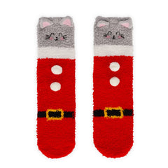 Legami - Calcetines de Navidad para adultos Kitty Santa - ¡Una combinación perfecta!