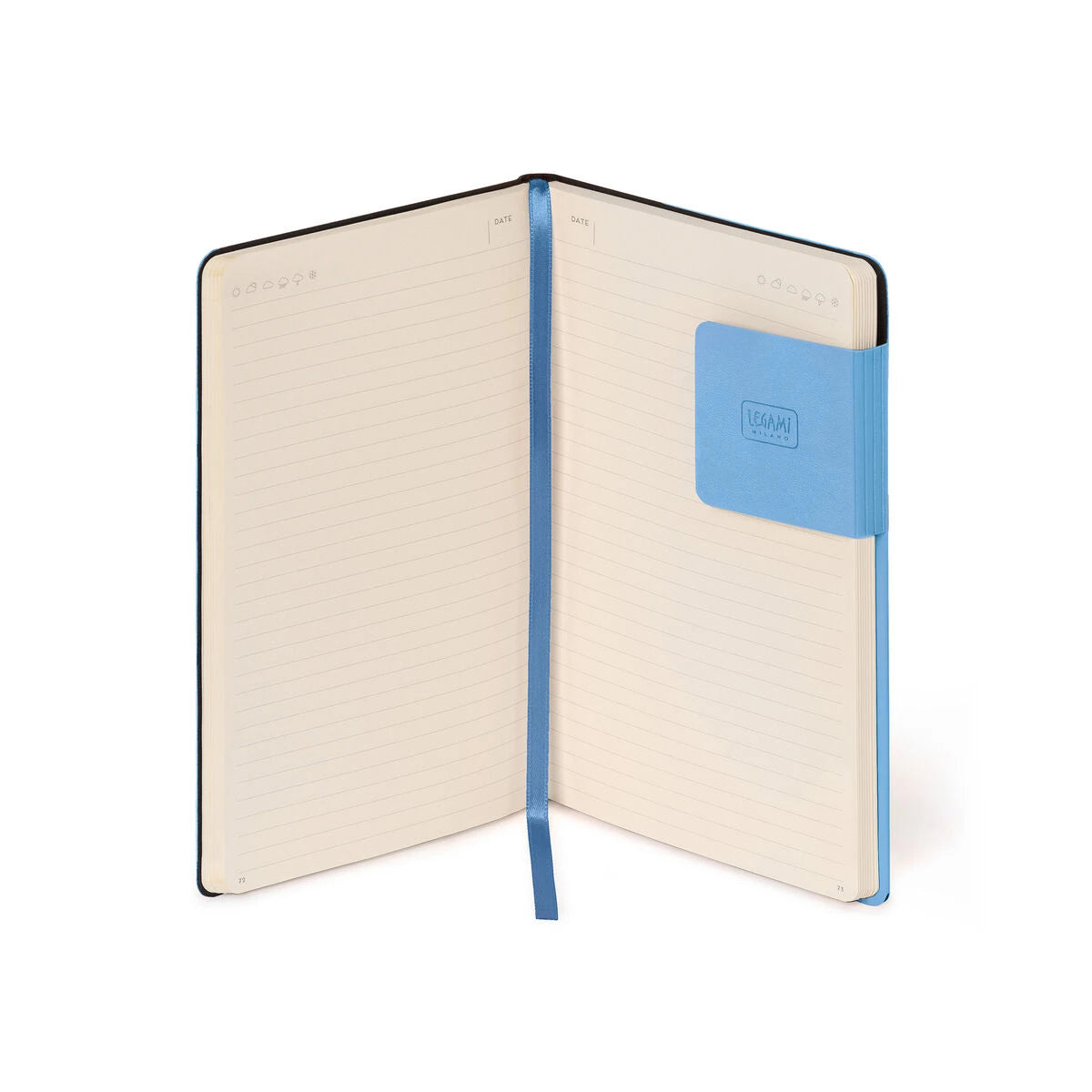 Legami - Retro Mavi - Monokrom Yumuşak Kapaklı Çizgili Defter - Defterim
