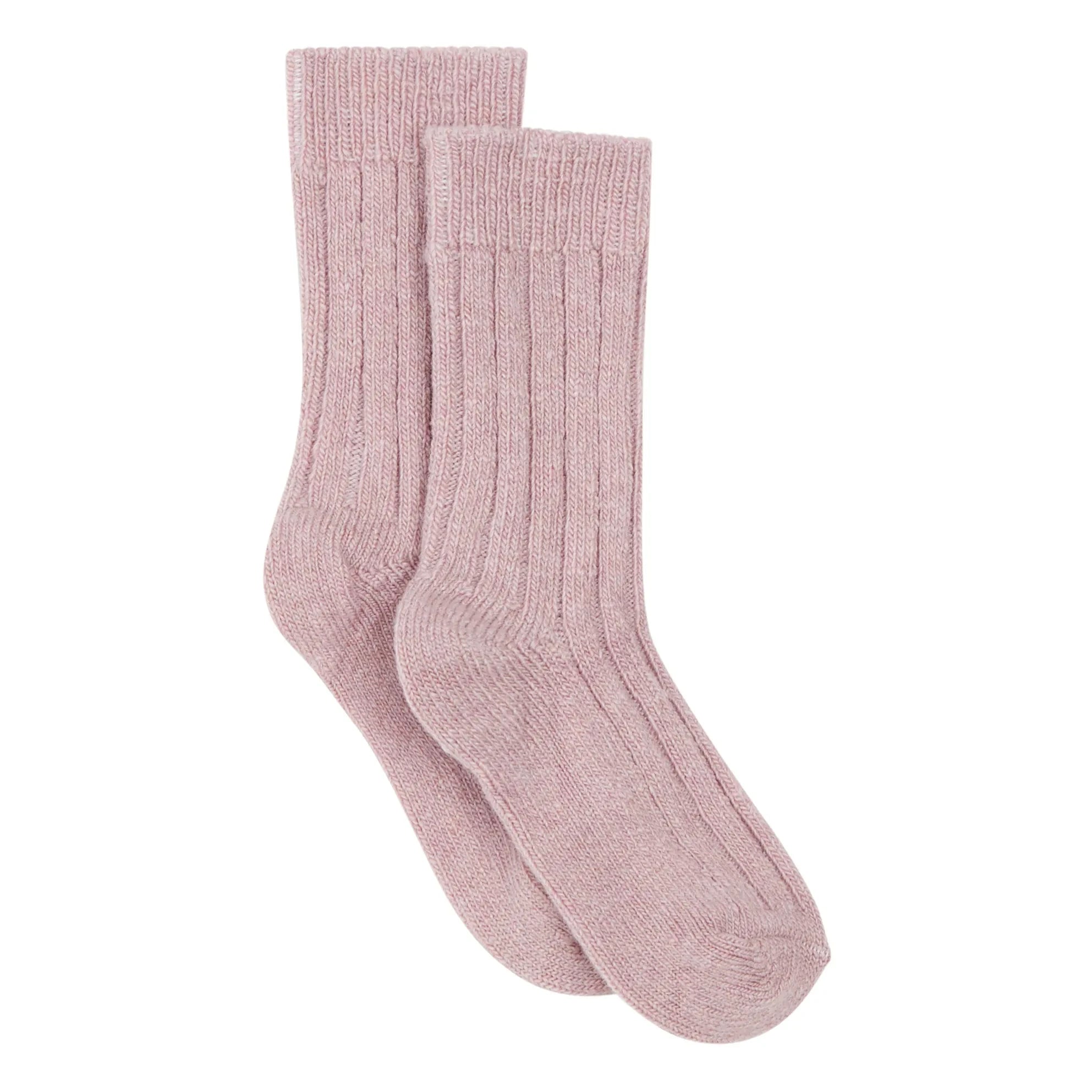 Collégien - Calcetines de Cachemira y Lana de Piel de Ciervo | Rosa Palo