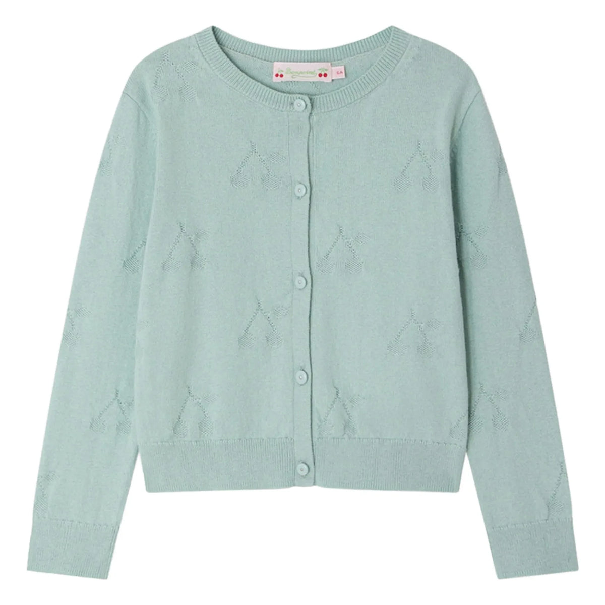 Bonpoint - Cárdigan Pointelle Lysia Algodón Orgánico | Celadón