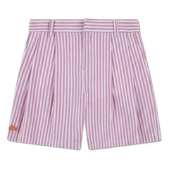 Lacoste - Shorts Pinch de Algodón Orgánico con Rayas | Rosa