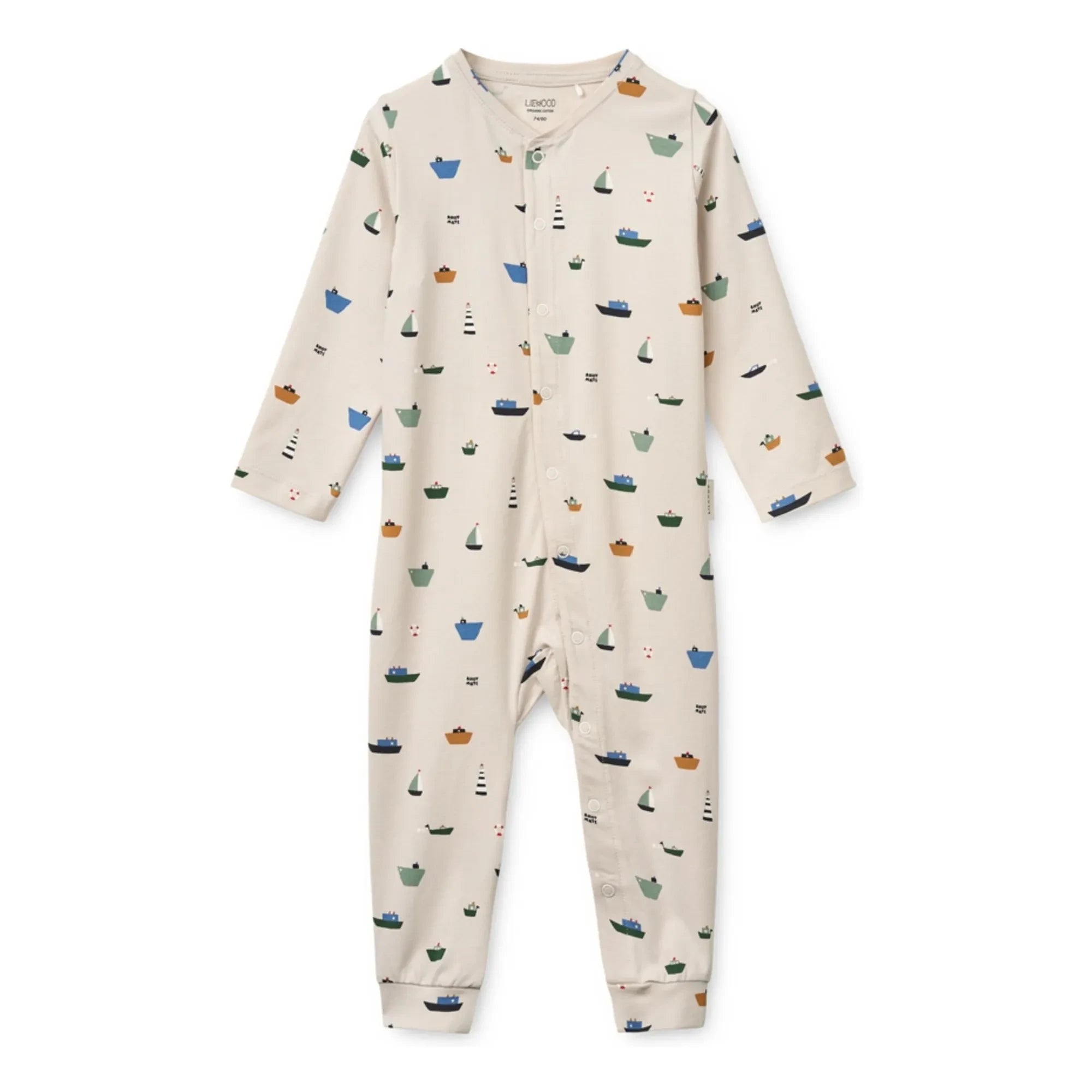 Liewood - Pijama Birk Bateaux Algodón Orgánico | Beige