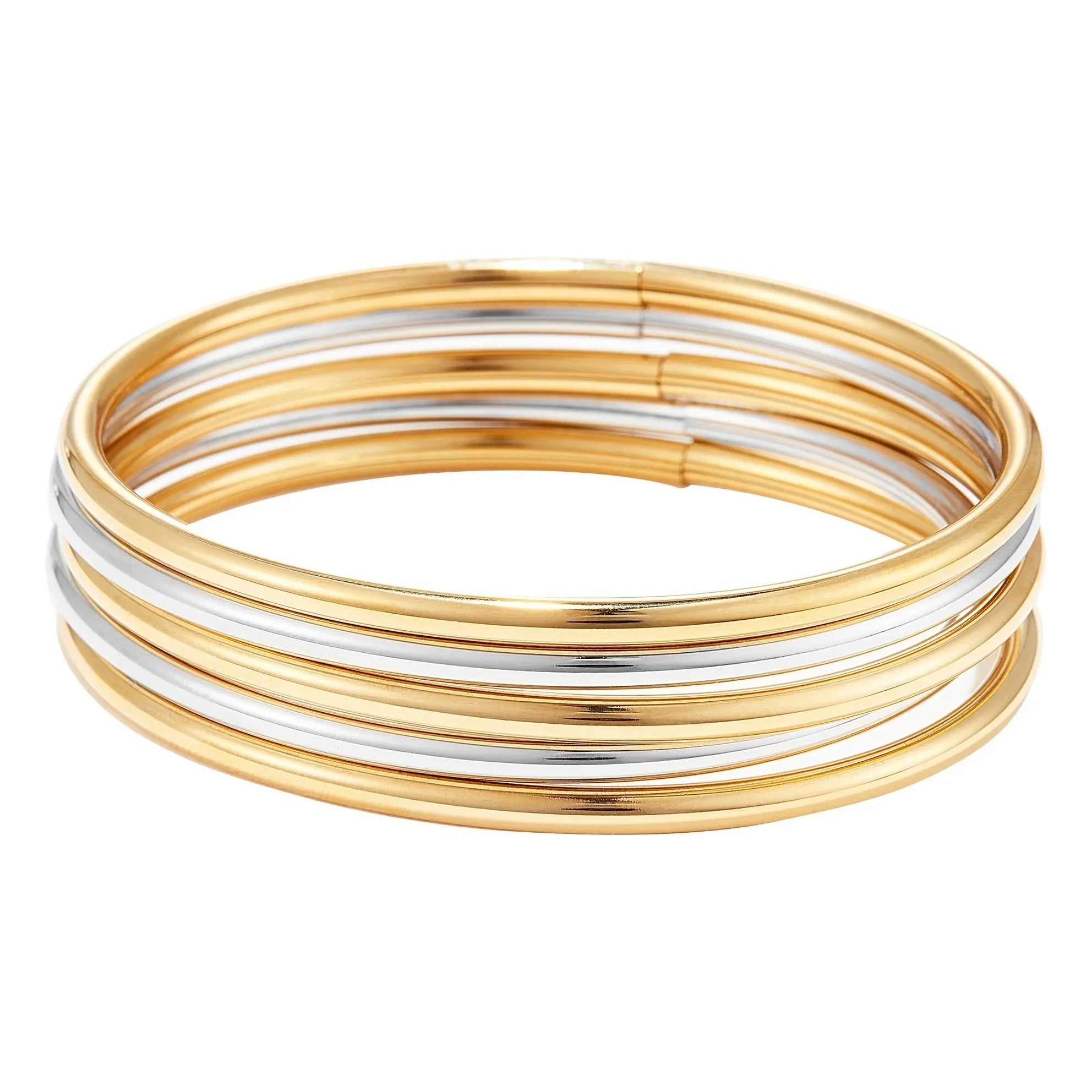 Jenny Bird - Conjunto de 5 pulseras Dane | Oro/Plata