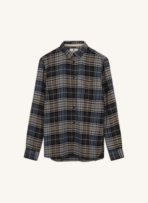 Anerkjendt - Camisa Akkonrad a Rayas de Fibras Recicladas | Índigo