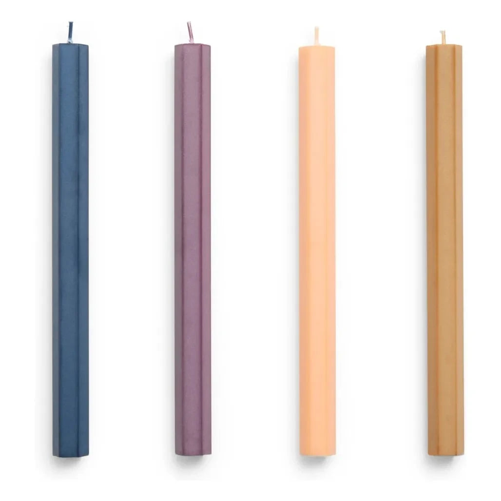 Hay - Velas Hexagonales Oscuras - Set de 4