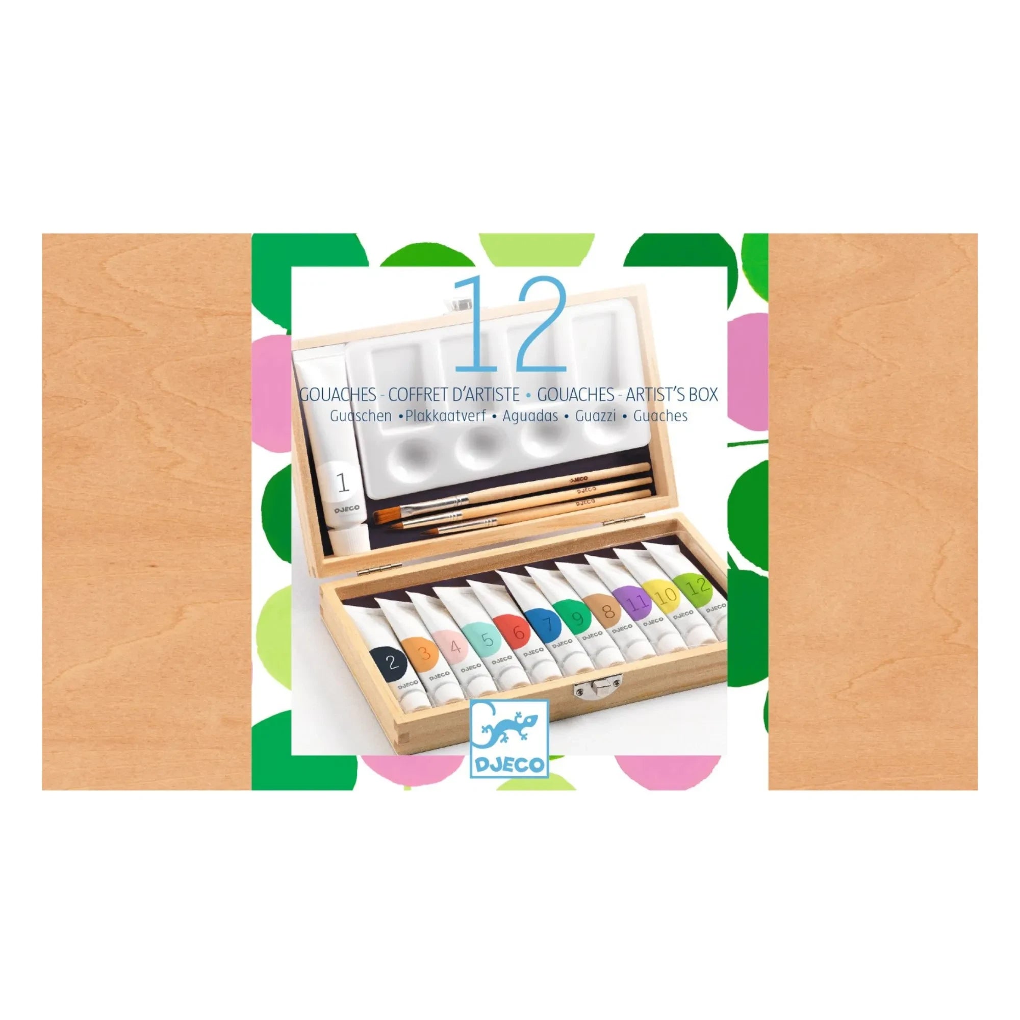 Djeco - Set de artista - 12 gouaches
